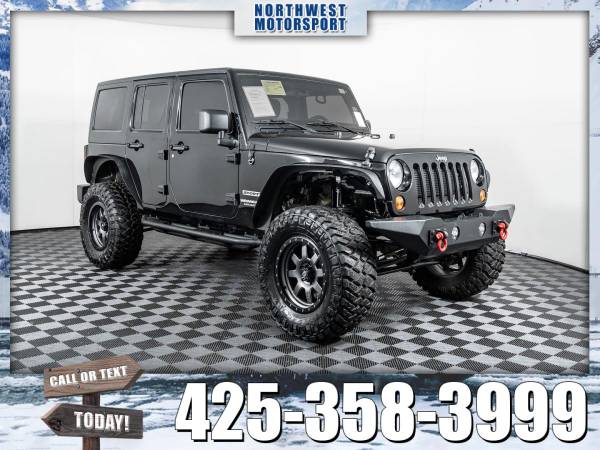 Lifted 2013 *Jeep Wrangler* Unlimited Sport 4x4 - cars & trucks - by... for sale in Lynnwood, WA