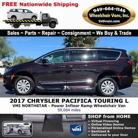 2017 Chrysler Pacifica Touring Plus Wheelchair Van VMI Northstar - -... for sale in Laguna Hills, CA – photo 9