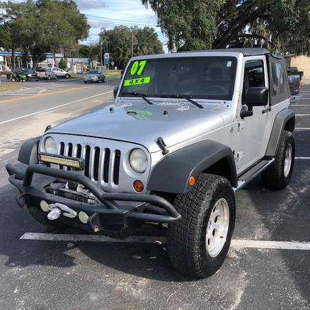 2007 JEEP WRANGLER X, AUTO, LIFT, 4X4, CUSTOM WHEELS AND BUMPERS,... for sale in Bushnell, FL – photo 2