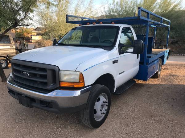 2000 Ford F-450 dually diesel 7.3 flat bed - cars & trucks - by... for sale in Phoenix, AZ – photo 17