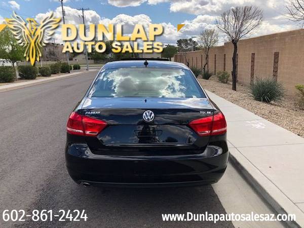 2014 Volkswagen Passat 4dr Sdn 2.0L DSG TDI SE w/Sunroof - cars &... for sale in Phoenix, AZ – photo 4