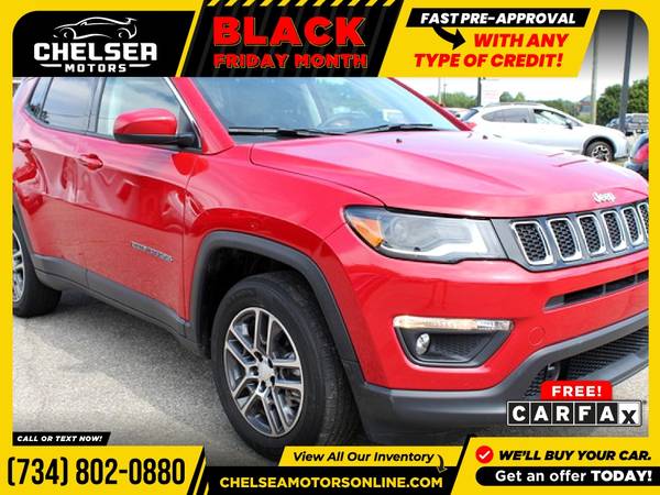 $281/mo - 2017 Jeep New Compass Latitude 4WD! - Easy Financing! -... for sale in Chelsea, MI – photo 9