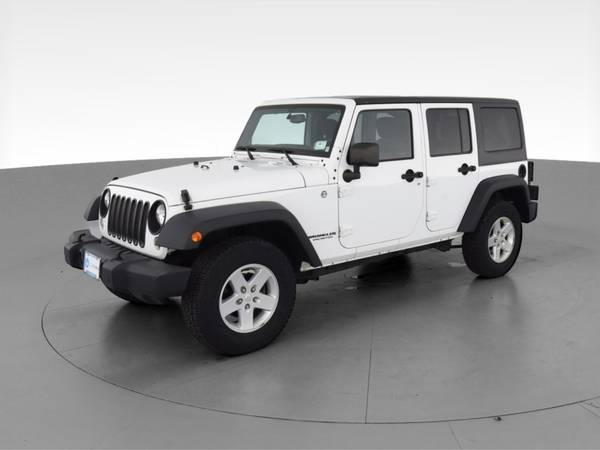 2015 Jeep Wrangler Unlimited Sport S SUV 4D suv White - FINANCE... for sale in QUINCY, MA – photo 3