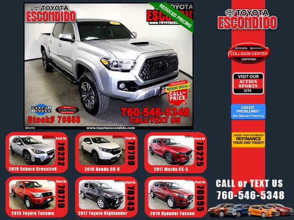 Certified 2018 Toyota Tacoma TRD Sport V6 4WD TRUCK -LOW DOWN! -... for sale in Escondido, CA – photo 24