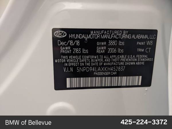 2019 Hyundai Elantra ECO SKU:KH452837 Sedan - cars & trucks - by... for sale in Bellevue, WA – photo 22