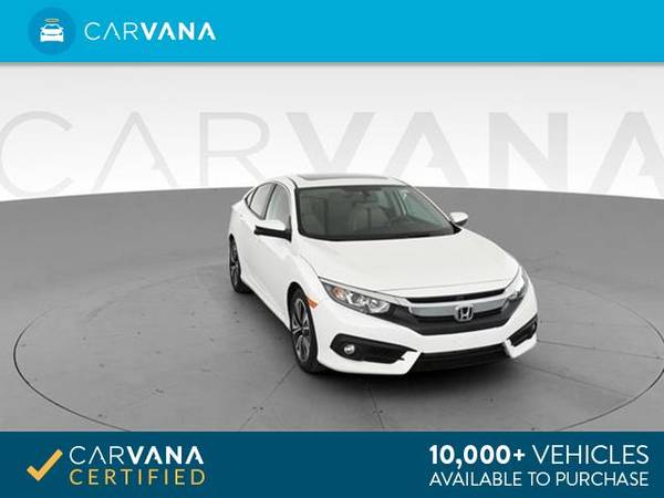 2017 Honda Civic EX-L w/Navigation Sedan 4D sedan White - FINANCE for sale in Indianapolis, IN