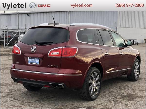 2017 Buick Enclave SUV FWD 4dr Leather - Buick Crimson Red - cars &... for sale in Sterling Heights, MI – photo 3