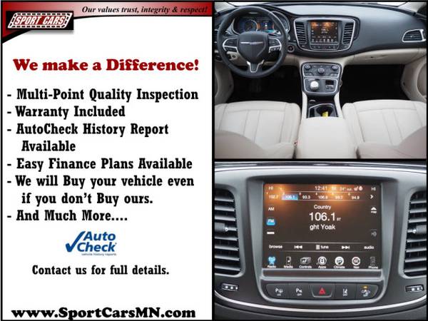2016 Chrysler 200 C - - by dealer - vehicle automotive for sale in Norwood, MN – photo 2