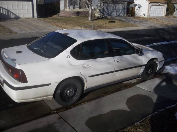 2003 chevy impala 175,000 miles good running car chevy impala white for sale in Broomfield, CO – photo 3