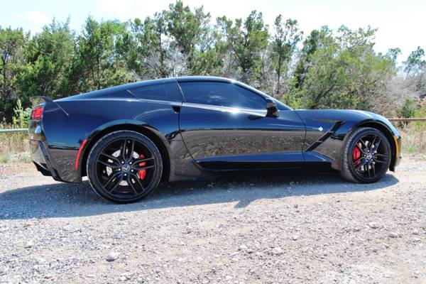 2014 CHEVROLET CORVETTE Z51 - 7 SPEED MANUAL - LOW MILES - BLK ON BLK! for sale in Liberty Hill, IL – photo 11