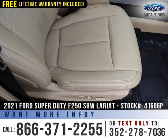2021 Ford Super Duty F250 SRW Lariat Leather Seats, SYNC 3, BLIS for sale in Alachua, AL – photo 21