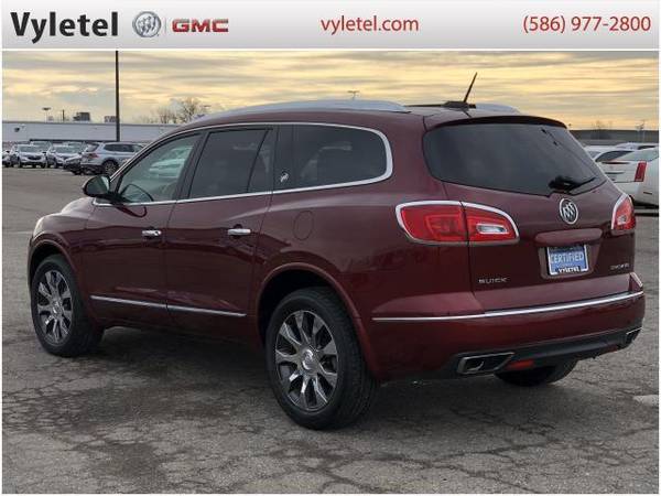 2017 Buick Enclave SUV FWD 4dr Leather - Buick Crimson Red - cars &... for sale in Sterling Heights, MI – photo 4
