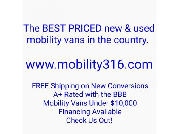 www mobility316 com Mobility Wheelchair Handicap Vans BEST PRICE IN for sale in Wichita, District Of Columbia – photo 22