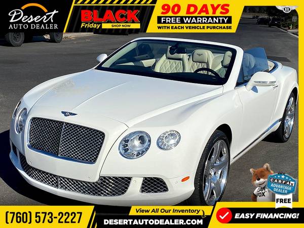 2014 Bentley Continental GT Convertible BEAUTIFUL inside and out! -... for sale in Palm Desert , CA – photo 3