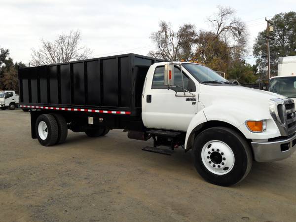 2015 FORD F650 18 FEET DUMP TRUCK 6.8L GAS POWER-NON CDL - cars &... for sale in San Jose, CA – photo 3
