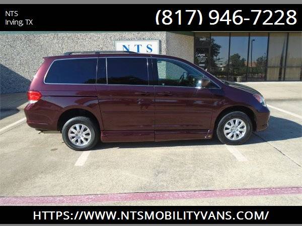 LEATHER 2010 HONDA ODYSSEY MOBILITY HANDICAPPED WHEELCHAIR RAMP VAN for sale in Irving, LA – photo 2