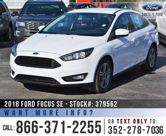 2018 FORD FOCUS SE *** Tinted, Backup Camera, SYNC *** for sale in Alachua, FL – photo 3