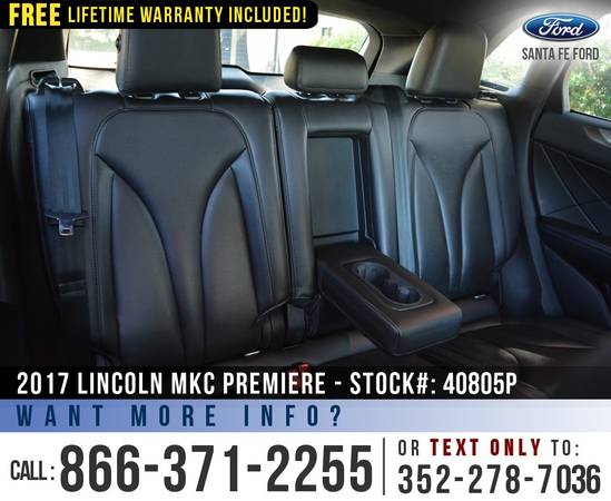 *** 2017 Lincoln MKC Premiere *** Remote Start - Leather - Camera -... for sale in Alachua, FL – photo 18