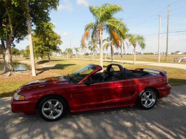 SUPERCHARGED! 1994 FORD MUSTANG COBRA SVT CONVERTIBLE! - cars & for sale in Fort Myers, FL – photo 15