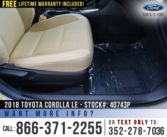 ‘18 Toyota Corolla LE *** Touchscreen, Cruise Control, Bluetooth ***... for sale in Alachua, FL – photo 22