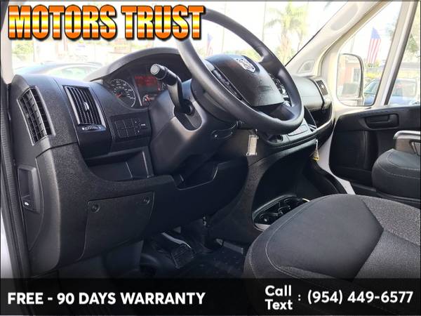 2019 Ram ProMaster Cargo Van 2500 High Roof 136" WB BAD CREDIT NO... for sale in Miami, FL – photo 12