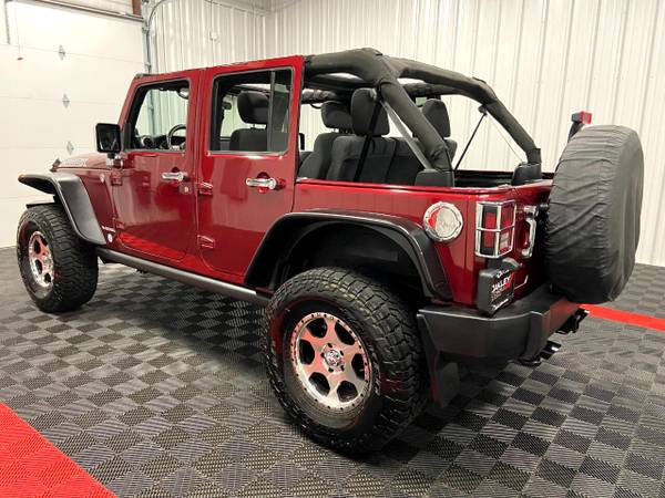 2011 Jeep Wrangler Unlimited Custom Lifted Sport 4x4 suv Maroon for sale in Branson West, AR – photo 3