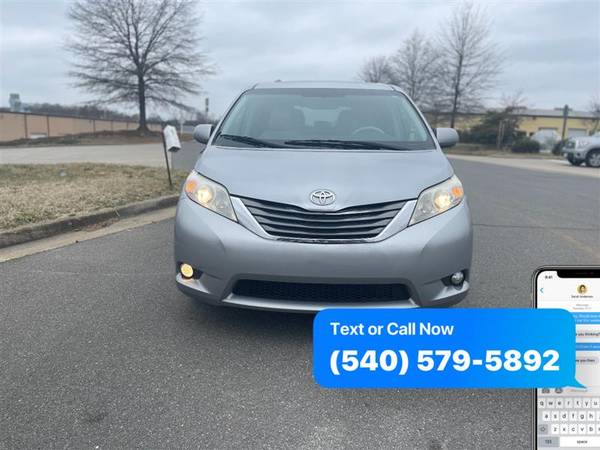 2012 TOYOTA SIENNA XLE 8-Pass V6 750 DOWN/375 A Month - cars & for sale in Fredericksburg, VA – photo 2