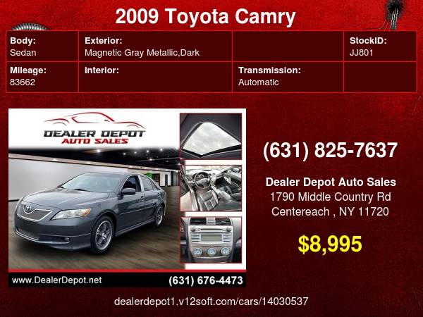 2009 Toyota Camry 4dr Sdn I4 Auto SE (Natl) - - by for sale in Centereach, NY – photo 24