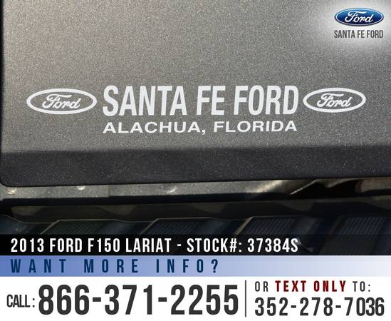 *** 2013 Ford F150 Lariat *** SYNC - Leather Seats - Flex Fuel Engine for sale in Alachua, FL – photo 9