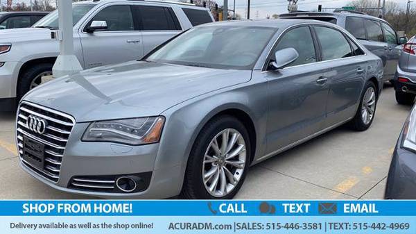 2012 Audi A8 L 4dr Sdn sedan Gray - - by dealer for sale in Johnston, IA – photo 2