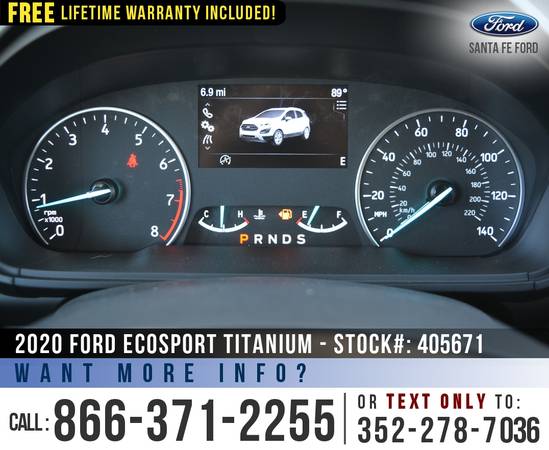 2020 FORD ECOSPORT TITANIUM 8, 000 off MSRP! for sale in Alachua, FL – photo 11