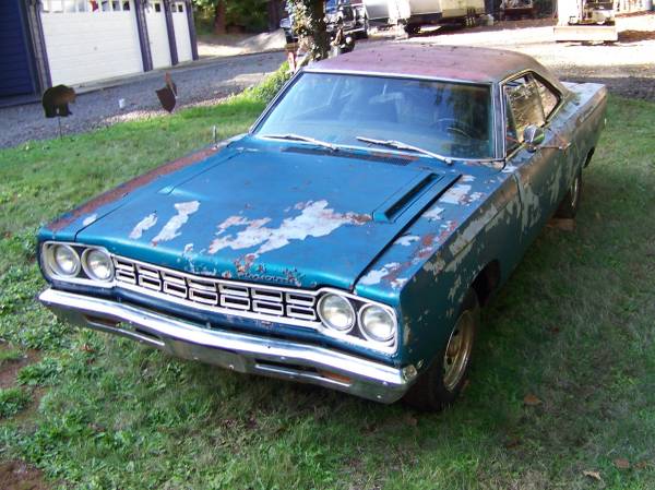 1968 Plymouth Roadrunner Restoration Project Roller - cars & trucks... for sale in North Plains, OR – photo 5