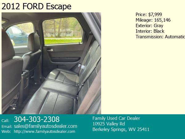 2012 FORD Escape Gray - - by dealer - vehicle for sale in BERKELEY SPRINGS, WV – photo 6