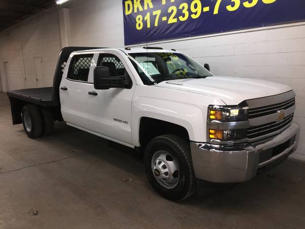 2015 Chevrolet 3500 HD DRW Crew Cab 6.6L Diesel Flatbed - cars &... for sale in Arlington, IA – photo 3