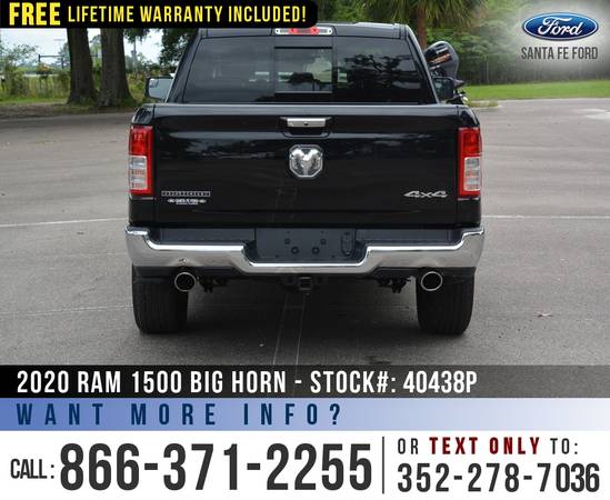 2020 Ram 1500 Big Horn 4WD *** Cruise Control, Homelink, Camera ***... for sale in Alachua, FL – photo 6