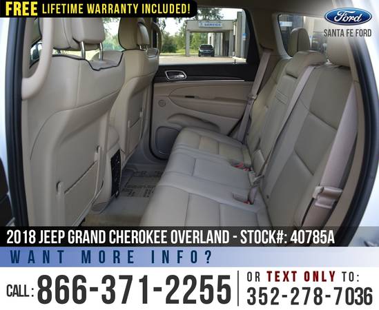 2018 JEEP GRAND CHEROKEE OVERLAND 4X4 *** 4WD, Sunroof *** - cars &... for sale in Alachua, FL – photo 17