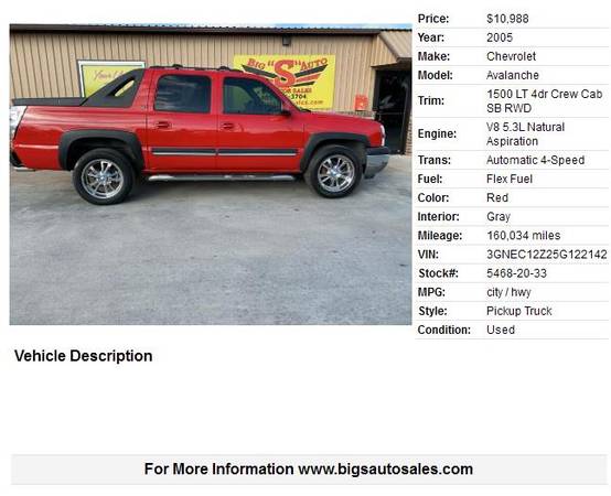 2005 CHEVROLET AVALANCHE LT! CREW CAB! LEATHER!!! - cars & trucks -... for sale in Blanchard, OK – photo 2