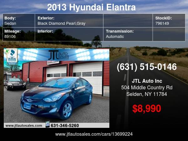 2013 Hyundai Elantra 4dr Auto GLS/40mpg/Fully... for sale in Selden, NY – photo 24