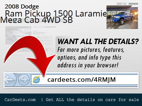 2008 Dodge Ram Pickup 1500 Laramie Mega Cab 4x4 Shortbed for sale in Albany, OR – photo 10
