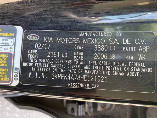 2017 Kia Forte Black - - by dealer - vehicle for sale in Pompano Beach, FL – photo 17