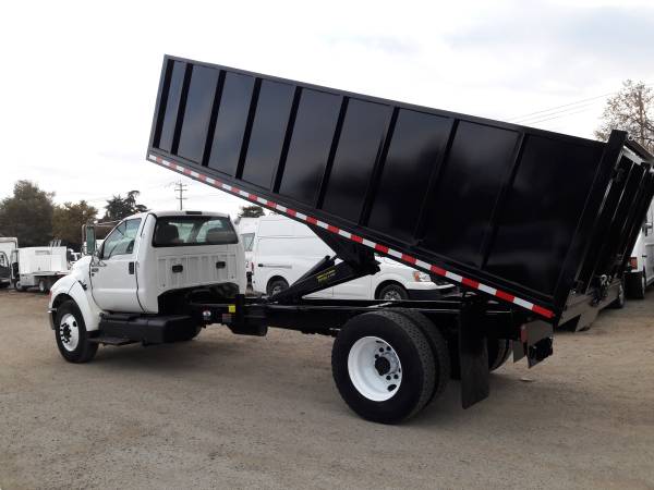 2015 FORD F650 18 FEET DUMP TRUCK 6.8L GAS POWER-NON CDL - cars &... for sale in San Jose, CA – photo 18