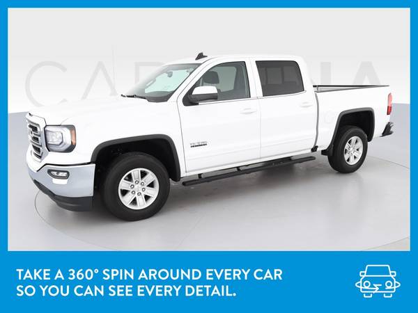 2018 GMC Sierra 1500 Crew Cab SLE Pickup 4D 5 3/4 ft pickup White for sale in Chicago, IL – photo 3
