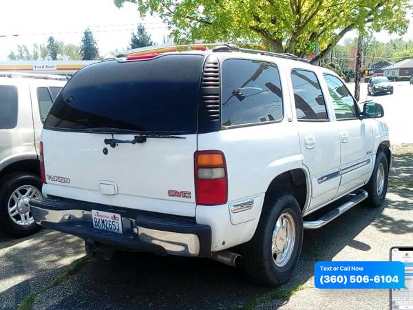 2001 GMC Yukon SLT 2WD 4dr SUV - - by dealer - vehicle for sale in Mount Vernon, WA – photo 2