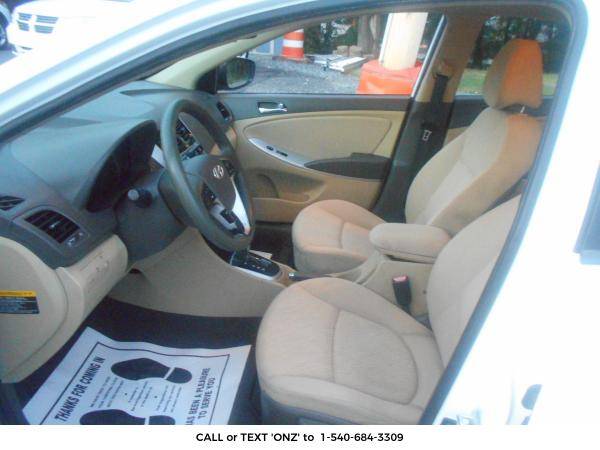 2012 HYUNDAI ACCENT Sedan W/6 MONTH, 7, 500 MILES WARRANTY ! for sale in Fredericksburg, VA – photo 6
