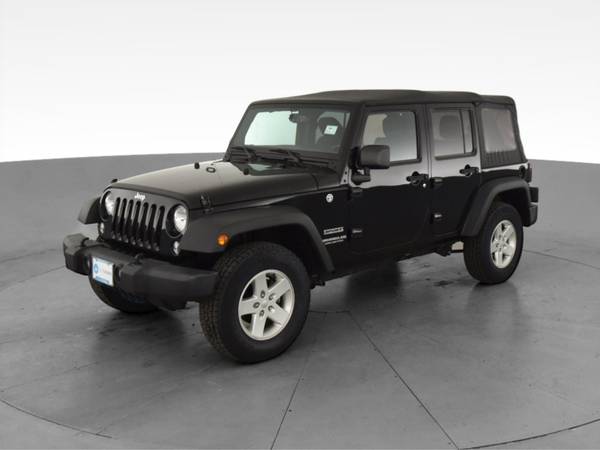 2017 Jeep Wrangler Unlimited Sport S Sport Utility 4D suv Black - -... for sale in Fresh Meadows, NY – photo 3