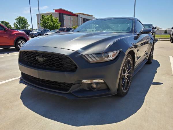 2015 FORD MUSTANG 2 3T MATTE GRAY DUAL EXHAUST ! LIKE NEW - cars & for sale in Ardmore, OK – photo 3