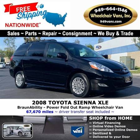 2008 Toyota Sienna XLE Wheelchair Van BraunAbility - Power Fold Out... for sale in LAGUNA HILLS, OR – photo 5