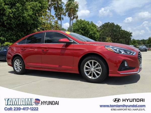 2019 Hyundai Sonata Scarlet Red Unbelievable Value! - cars & for sale in Naples, FL