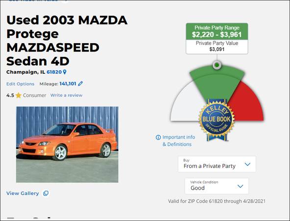 Rare 2003 Mazdaspeed Protege for sale in Champaign, IL – photo 17