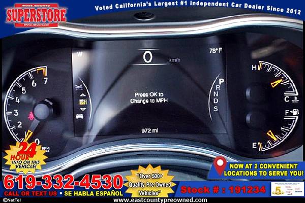 2015 JEEP GRAND CHEROKEE SUMMIT SUV-EZ FINANCING-LOW DOWN! for sale in El Cajon, CA – photo 16